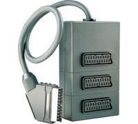 Schwaiger Répartiteur Scart 3x noir