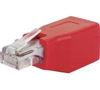 Schwaiger RJ45 réseau informatique Adaptateur CAT 6 [1x RJ45 femelle - 1x RJ45 mâle] rouge