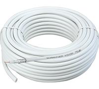 Schwaiger SAT coaxial démontées (7 mm, 75 dB, 25m) blanc