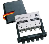 SCHWAIGER SEW4041 211 DiSEqC 2.0 Commutateur 4/1 avec boîtier de Protection Contre Les intempéries 4 Satellites vers 1 Participant Sat Switch Commutateur de Signal HDTV Full HD