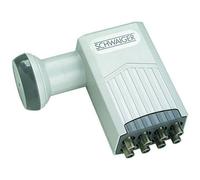 Schwaiger SPS6988531 LNB Quad 4 sorties 40mm Gris clair