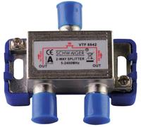 Schwaiger VTF8842 241 Répartiteur SAT 2 voies 5 - 2400 MHz