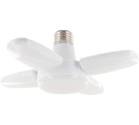 SCHWAIGER WLED0360 Lampe de garage Lumière d'atelier Lampe LED pliable à 90° 5 panneaux LED Lampe de travail Garage Lampe d'atelier IP20 E27 Socle Lampe de socle