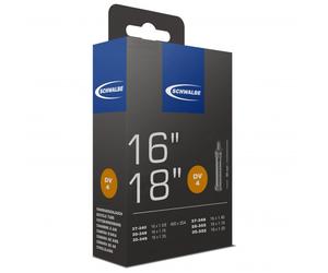 Schwalbe - 16/18'' Schlauch Nr. 4 28/37-340/355 - Chambre à air pour vélo - 16-18'' x 1,10-1,40'' - 28/37-340/355 - black