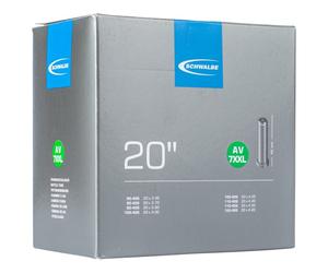 Schwalbe - 20'' (90/120-406) AV7XXL TR4 - Chambre à air pour vélo - 20'' - 90/120-406 - black