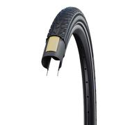 Pneu rigide Schwalbe Road Cruiser 26x1.75 GreenCompound K-Guard TwinSkin réfléchissant marron