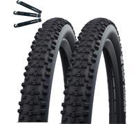 Schwalbe 54-507 Lot de 2 pneus de vélo intelligents Sam Addix Performance Line, noirs, 24 x 2,10, avec démonte-pneu maxxi4you