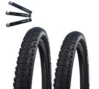 Schwalbe 60-406 Lot de 2 pneus de vélo intelligents Sam Addix Performance Line, noirs, avec démonte-pneu maxxi4you