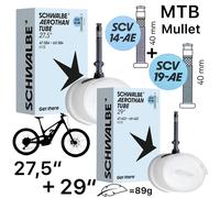 Schwalbe Aerothan Clair Mullet Tuyau 27,5 "+ 29 " SCV14-AE+SCV19-AE Clik Valve