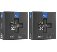 Schwalbe Air Plus, Camera d'Aria per Bicicletta. Unisex Adulto, Nero, Taglia Unica (Lot de 2)