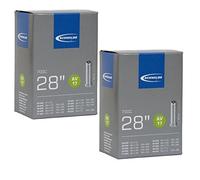 Schwalbe AV17 Lot de 2 Chambres à air 700 x 28-45c / 71,1 cm 68,6 cm, Valve Schrader