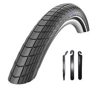Schwalbe Big Apple RaceGuard Pneu de vélo avec Reflex 50-406 (20 x 2,00) + 3 démonte-pneus
