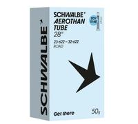 Schwalbe Chambre à air Aerothan SCV15-AE 28'' Click Dunlop 23-32 Ambre translucide / Gris clair
