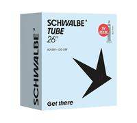 Schwalbe Chambre à air Presta 66 cm, Longueur Valve 40 mm, Chambre à air de vélo résistante pour pneus de Largeur 3,50-4,70 fiable, Longue durée de Vie, Valve filetée, Noyau