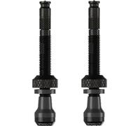Schwalbe Clik Valve Valve Tubeless SCV 80 mm, jeu de 2, noir, pour une utilisation simple et intuitive à deux doigts, débit d'air 50 % plus élevé, compatible avec les pompes SV
