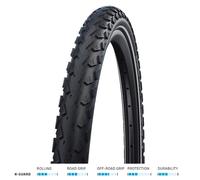 Schwalbe Cruiser Plus Pneumatici per Bicicletta Unisex-Adult, Nero, Taglia Unica