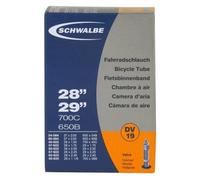Schwalbe Dv19 Chambre À Air Noir 28 X 1 1/2 (700 X 38-42c) Valve Woods Noir