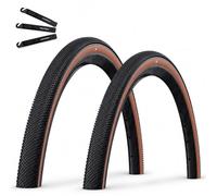Schwalbe G-One Allround Performance RaceGuard TLR ADDIX E-25 Lot de 2 pneus pliants Noir/bronze 45-622 (28 x 1,70) avec démonte-pneu maxxi4you