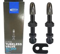 Schwalbe Valve tubeless 40 mm - 2 unités - argenté/noir
