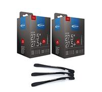 Schwalbe Lot de 2 chambres à air 21F SV 40 mm Freeride 27,5" (54/75-584) + démonte-pneu MSZweirad