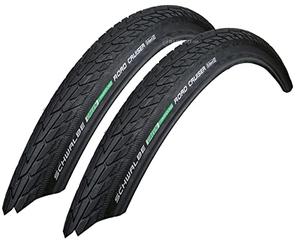 Schwalbe Lot de 2 pneus de vélo Road Cruiser 47-305 K-Guard - Vert - 16 x 1,75