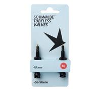 Schwalbe Lot de 2 valves tubeless - Noir - 40 mm