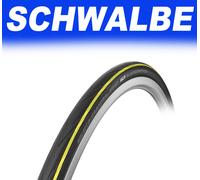 Schwalbe Lugano 700 X 25C (25-622) K-Guard Vélo Route Pneu - Noir/Jaune HS471
