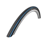 Schwalbe Lugano Rigide Pneu vélo Noir/Bleu 25-622 / 28x1.00