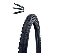 Schwalbe Marathon 365 GreenGuard ADDIX 4 Season Pneu de vélo Performance Noir + Reflex 40-406 (20 x 1,50) avec démonte-pneu maxxi4you