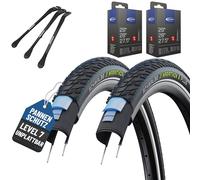 Schwalbe Marathon E-Plus Lot de 2 pneus 28 x 1,50 (40-622) au choix avec chambre à air