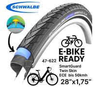 Schwalbe Marathon Plus 28 x1, 75 City Électrique Smartguard 47-622