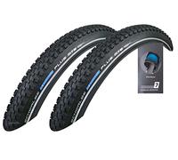 Schwalbe Marathon Plus MTB 54-559 SmartGuard Lot de 2 pneus métalliques 26 x 2,10 cm