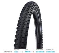 Pneu Schwalbe Marathon Plus - SmartGuard - Noir - Reflex - Wire Bead, Noir - Reflex