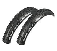 Schwalbe Nobby NIC 57-559 Lot de 2 pneus de VTT pliables 26 x 2,25 Noir