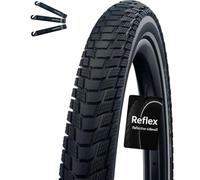 Schwalbe Pick Up 1 pneu de vélo Performance E-50 Super Defense Noir/Reflex 55-507 (24 x 2,15) avec démonte-pneu maxxi4you
