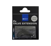 Schwalbe Extensions de soupape filetées 675502 – x2, 30 mm, Noir, blister