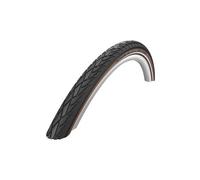 Pneu rigide Schwalbe Road Cruiser 28x1.75 GreenCompound K-Guard TwinSkin réfléchissant noir marron