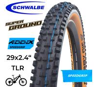 Schwalbe Nobby Nic Evolution VTT Pneu Pliable - AddixSpeedGrip - SuperGround - TLEasy - E-50 - 29x2.4 Pouce - Bronze-Skin