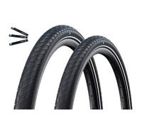 Schwalbe RaceGuard ADDIX E-25 Lot de 2 pneus de vélo avec protection Motion Big Apple, vert E-25, noir Reflex 55-507 (24 x 2,15) avec démonte-pneu maxxi4you