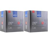 Schwalbe Standard Chambre à air Mixte Adulte, Noir, 26'' (Lot de 2)