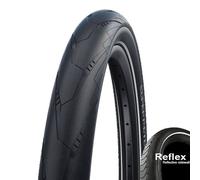 Schwalbe Super Moto 28x1.50" 40-622 HS605 pneu pliable, noir avec bandes réfléchissantes, E-Bike Ready 25, protection anti-crevaison RaceGuard, ADDIX Compound