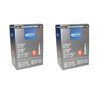 Schwalbe SV 19 Chambre à air Unisexe pour Adulte Argenté 27,5/28/29 x 1,50-2,40 Pouces (Lot de 2)