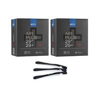 Schwalbe SV19 Air Plus Lot de 2 Chambres à air pour vélo 54/65-622/635 40 mm avec 3 démonte-pneus MSdeux-Roues