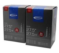 Schwalbe FreeRide SV21F Lot de 2 chambres à air pour pneus 27,5"+/2,10" à 3,00", Noir