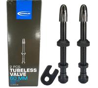 Schwalbe Tubeless Alu Vélo E-Bike MTB Valve Français 60mm (Set De 2)
