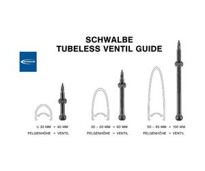 Schwalbe - UTLV Tubeless Valve - Valve de vélo - 100 mm - black