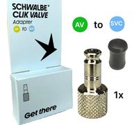 Schwalbe Vélo Clik Valve SCV Cliquez Soupape Système (Av) Auto MTB Soupape Set