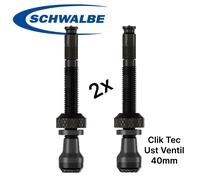 Schwalbe Vélo Clik Valve SCV Système De Valve À Cliquet Tubeless 40Mm Set 2Pcs