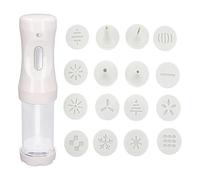 Schwamm 1 presse à biscuits électrique avec 12 moules et 4 embouts décoratifs pour gâteaux, desserts, bricolage et fournitures décoratives pour la cuisson