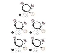 Schwamm Kit de câblage de guitare en bois, piézoélectrique de 50 mm, transducteur sensible, amplificateur pré-câblé avec connecteur de sortie de 6,35 mm